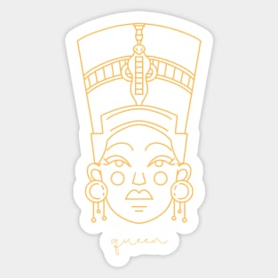 Monoline Queen Sticker